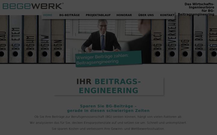 Screenshot of begewerk.de