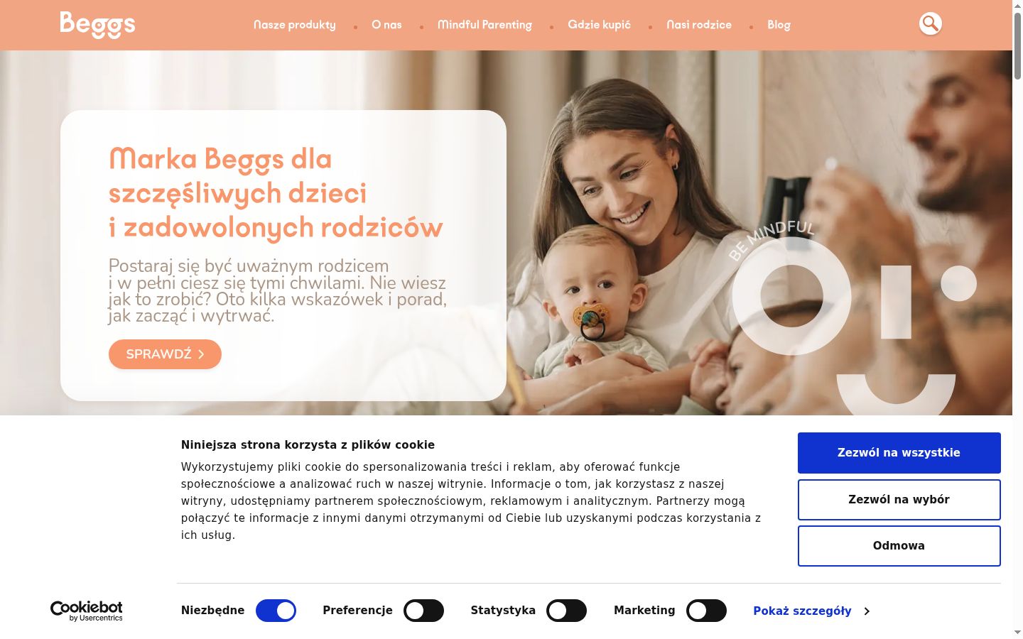 Screenshot tal-banner tal-kunsens muri qabel kwalunkwe interazzjoni