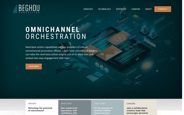 Screenshot von beghoudev.net