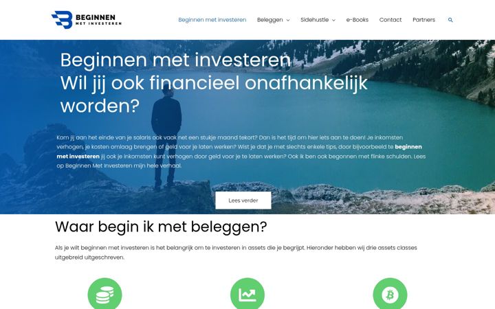 Képernyőkép: beginnenmetinvesteren.nl