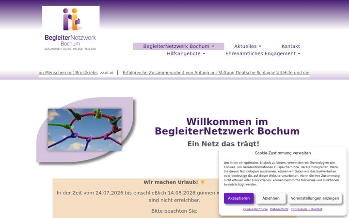 Képernyőkép: begleiter-netzwerk-bochum.de