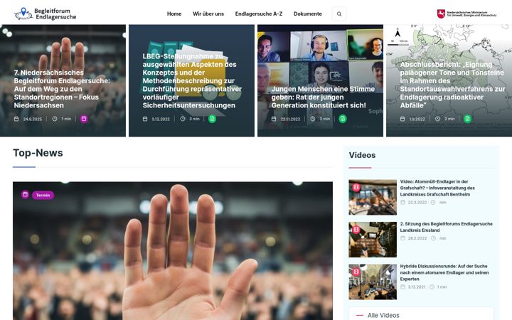 Ekrano kopija begleitforum-endlagersuche.de