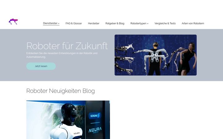 Screenshot of begleitroboter.de