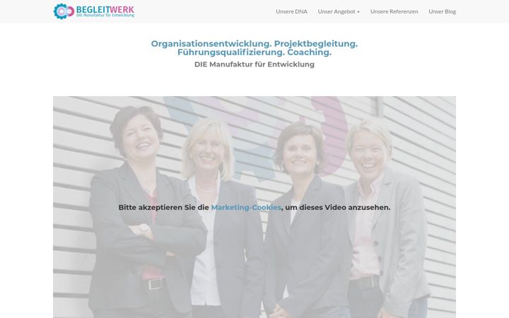 Screenshot of begleitwerk.com