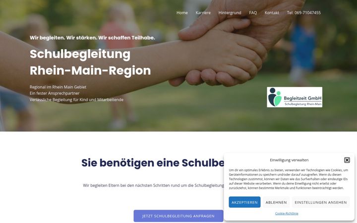 Screenshot of begleitzeitgmbh.de