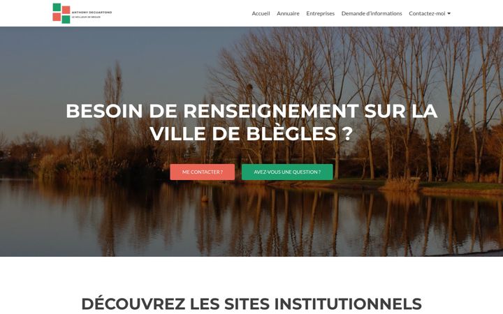 Screenshot of begles-entreprises.com