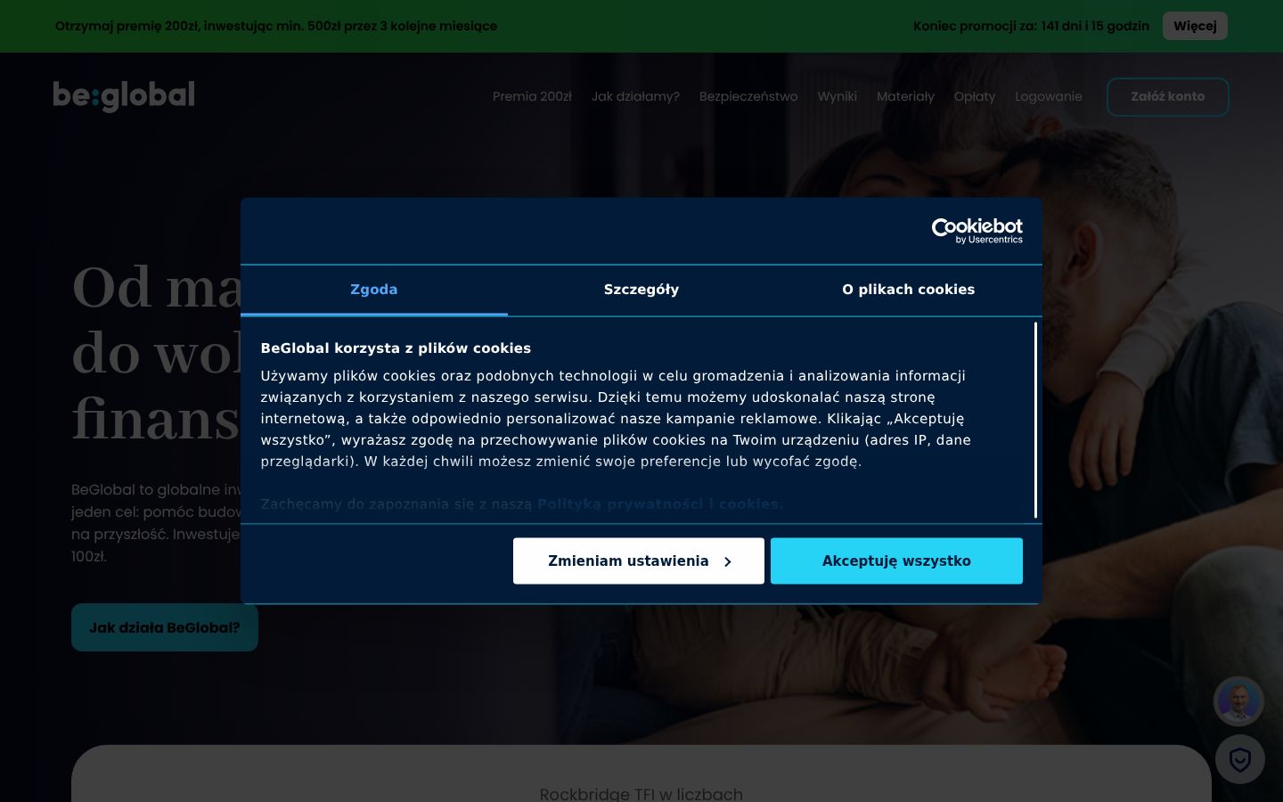 Snímka obrazovky banera súhlasu zobrazeného pred akoukoľvek interakciou