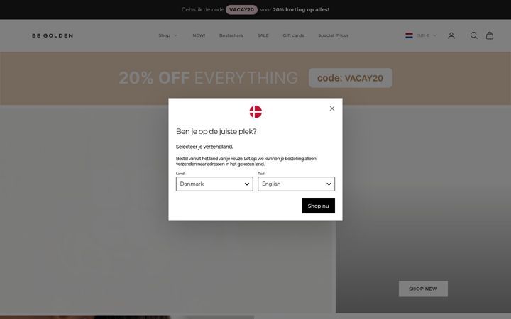 Screenshot of begoldenlabel.com