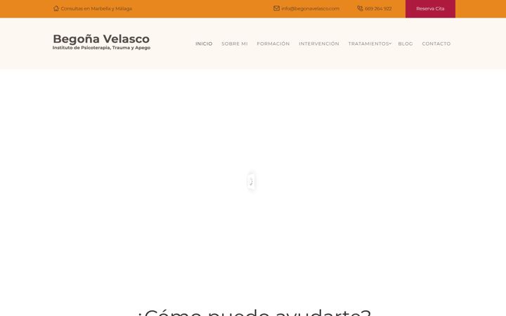 Screenshot of begonavelasco.com