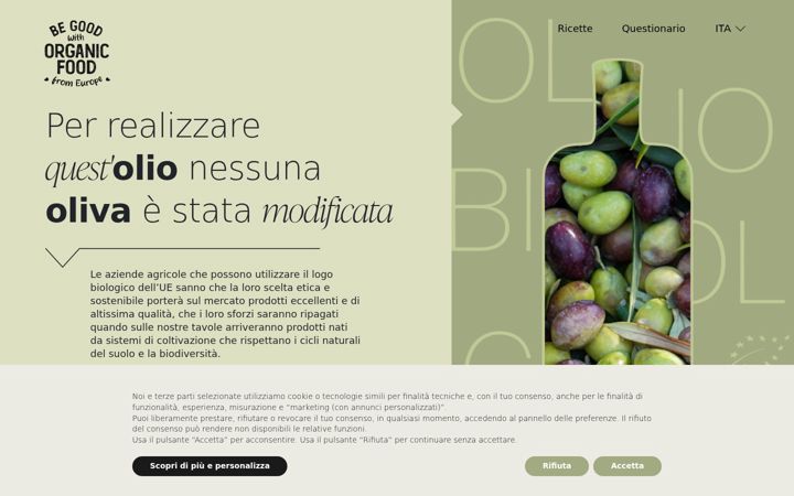 Screenshot of begoodwithorganicfood.eu