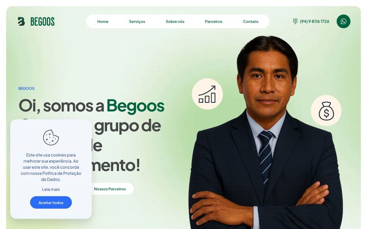 Screenshot of begoos.com.br