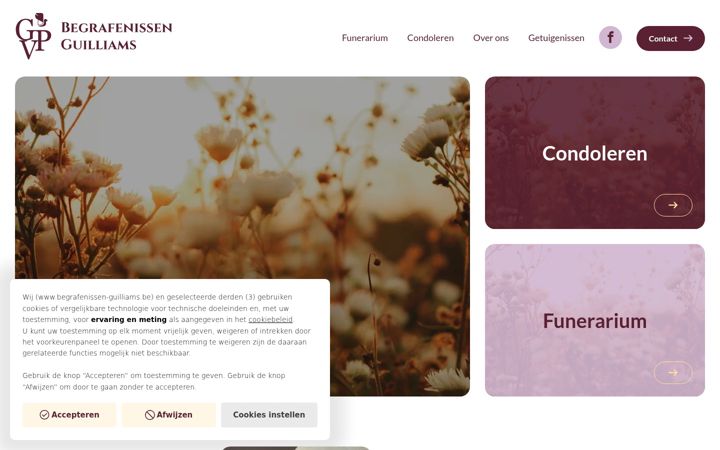 Zrzut ekranu begrafenissen-guilliams.be