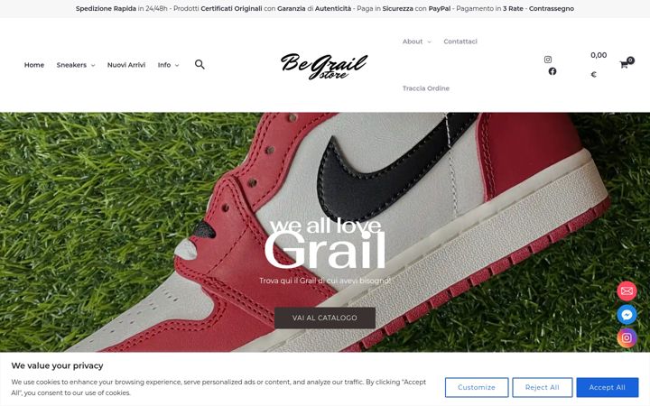 Screenshot of begrail.it