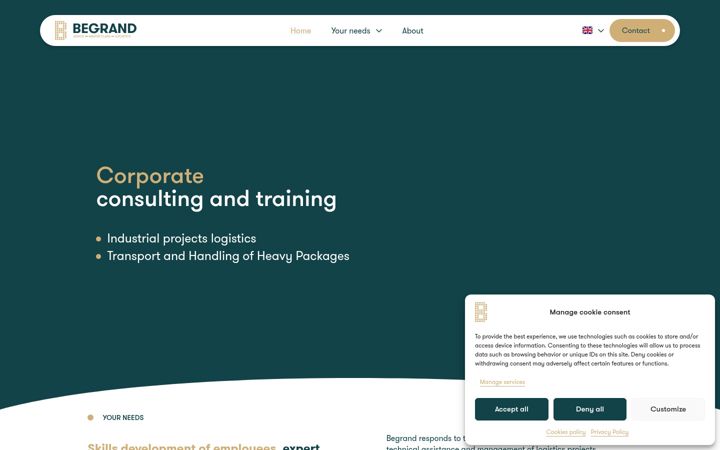 Screenshot of begrand-project.com