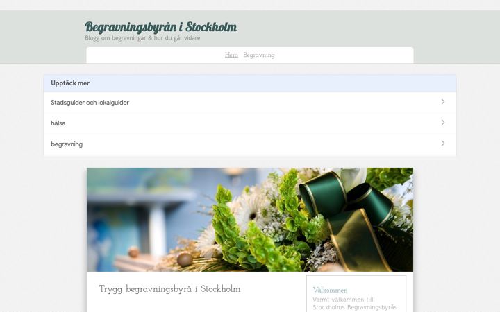Screenshot of begravningsbyrastockholm.se
