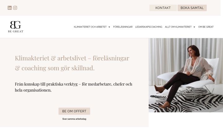 Screenshot of begreat.se