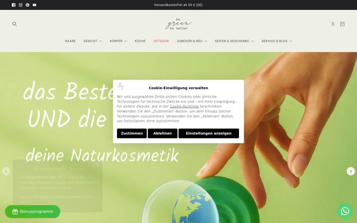 Képernyőkép: begreenbebetter.de