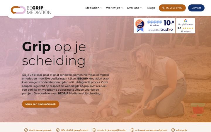 Screenshot of begripmediation.nl