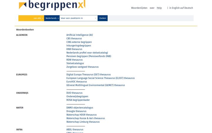 Screenshot of begrippenxl.nl