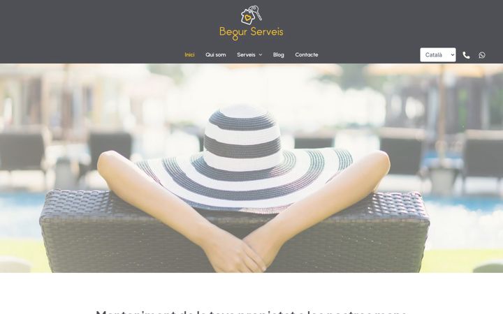Screenshot of begurserveis.cat