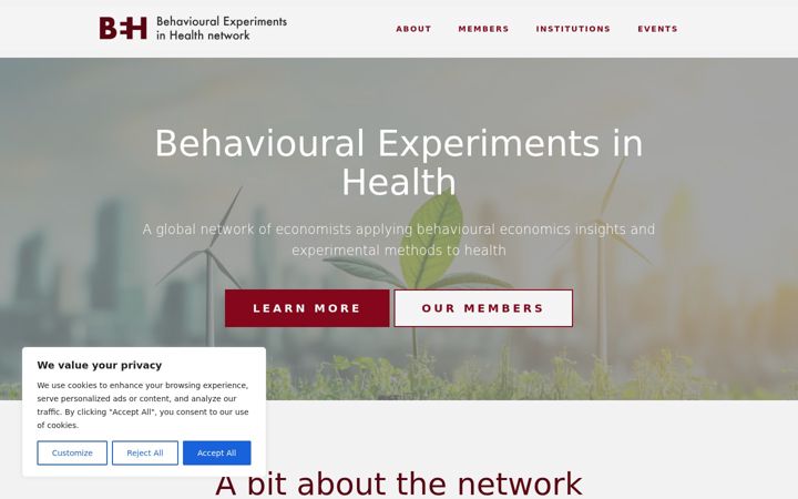 Screenshot of beh.network