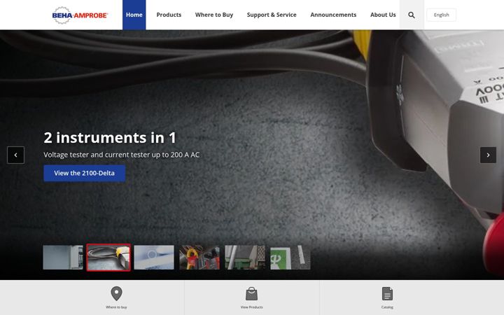Screenshot of beha-amprobe.com