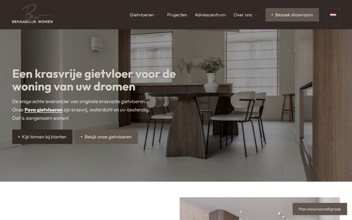 Captura de pantalla de behaaglijkwonen.nl