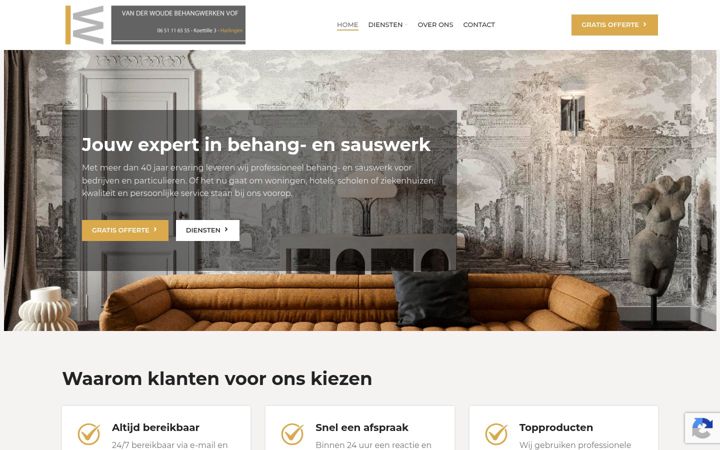 Screenshot of behangwerken.com