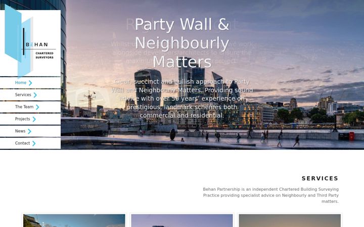 Screenshot von behanltd.co.uk