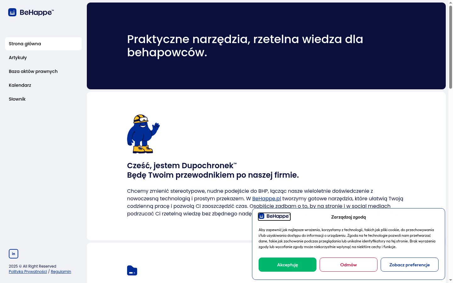 Sutikimo reklamjuostės, rodytos prieš bet kokią sąveiką, ekrano kopija