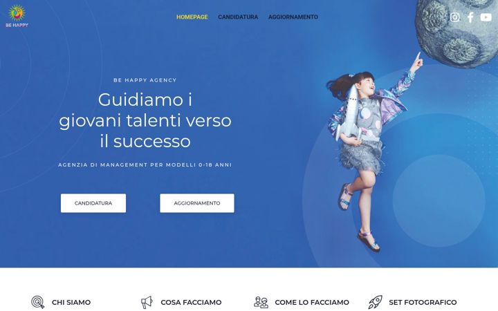 Screenshot of behappyagency.com