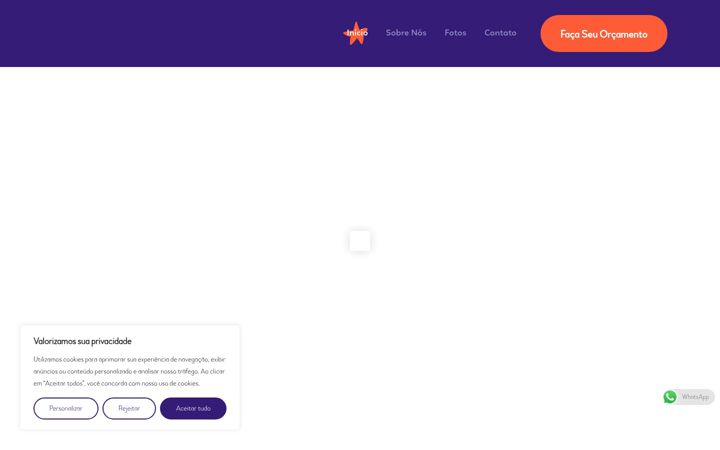 Screenshot of behappyeventos.com.br