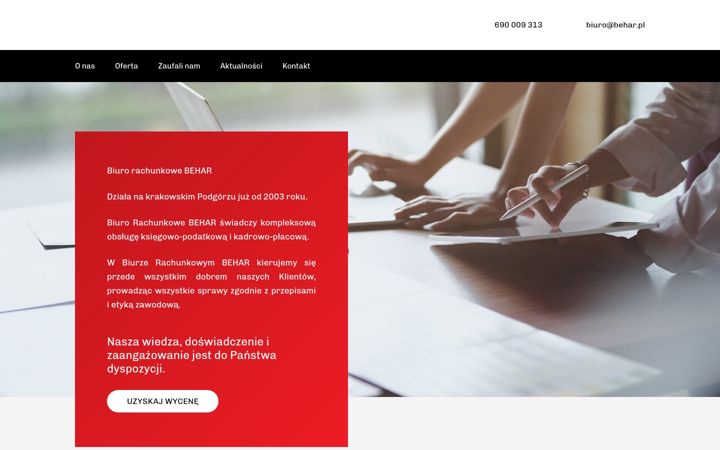 Captura de pantalla de behar.pl