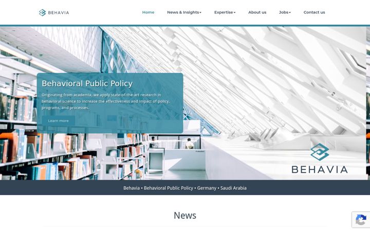 Screenshot of behavia.de