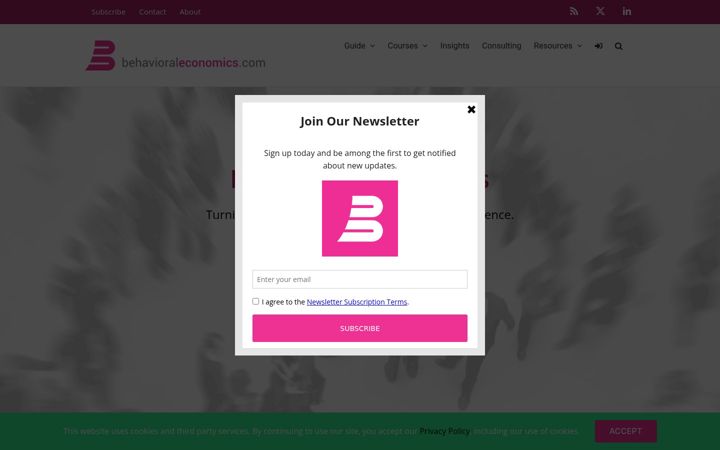 Screenshot of behavioraleconomics.com
