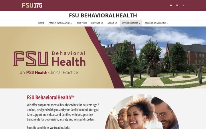 Screenshot of behavioralhealth.fsu.edu