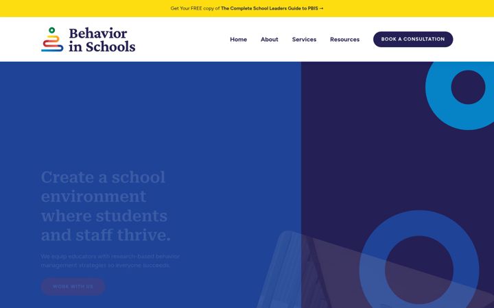 Screenshot of behaviorinschools.com
