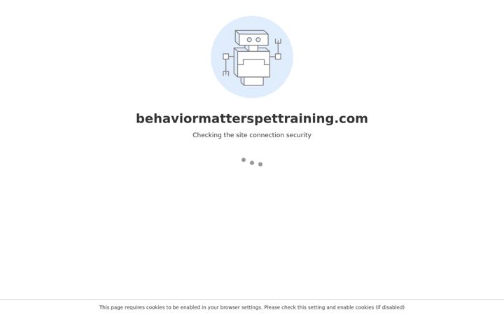 Screenshot of behaviormatterspettraining.com
