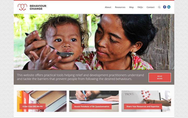 Screenshot von behaviourchange.net