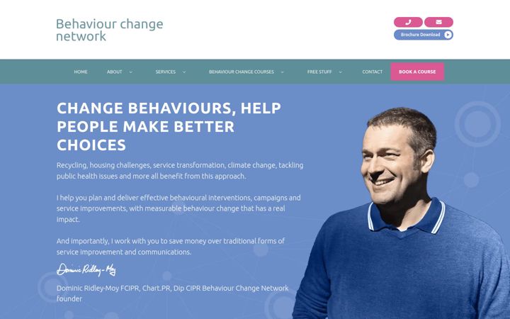 Screenshot of behaviourchangenetwork.com