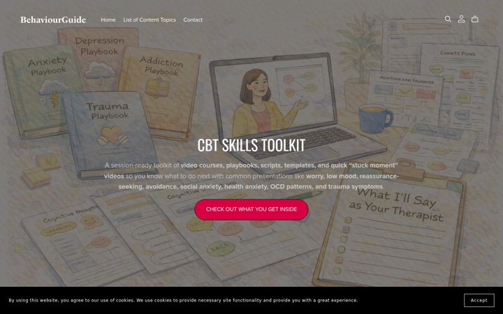 Screenshot of behaviourguide.com