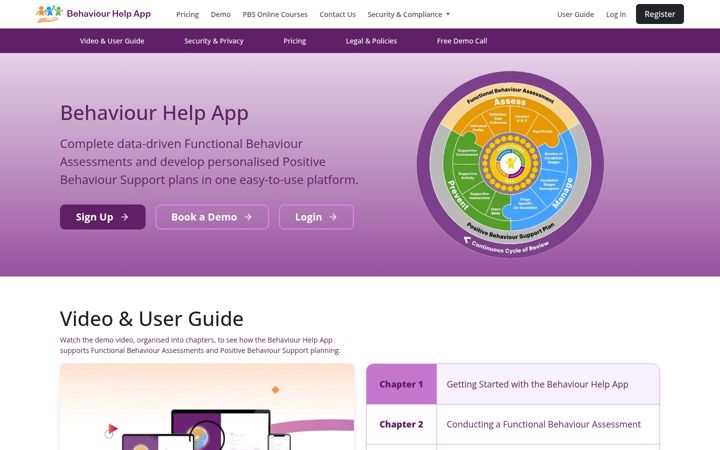 Screenshot of behaviourhelp.app