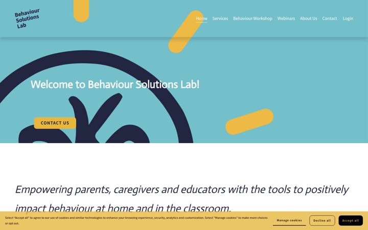 Screenshot of behavioursolutionslab.com