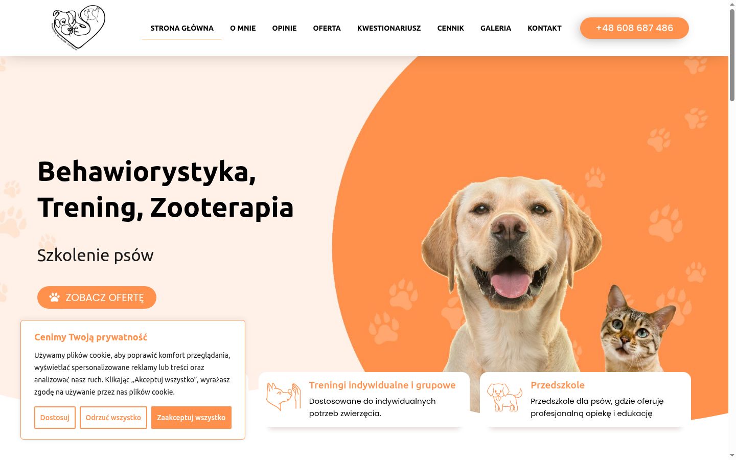 Captura de ecrã do banner de consentimento apresentado antes de qualquer interação