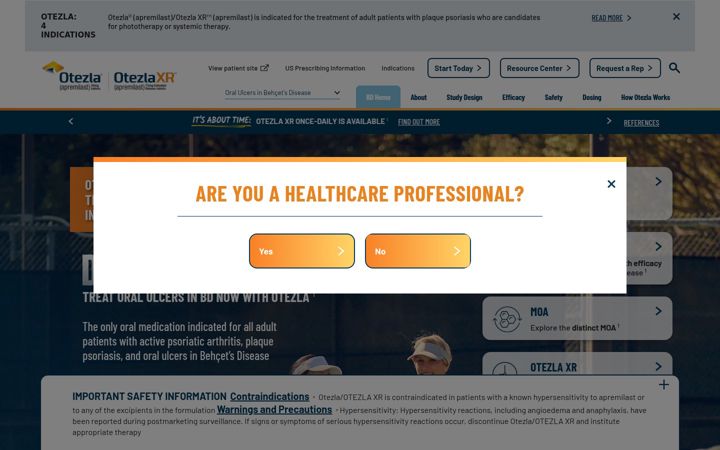 Screenshot of behcetsconnection.com