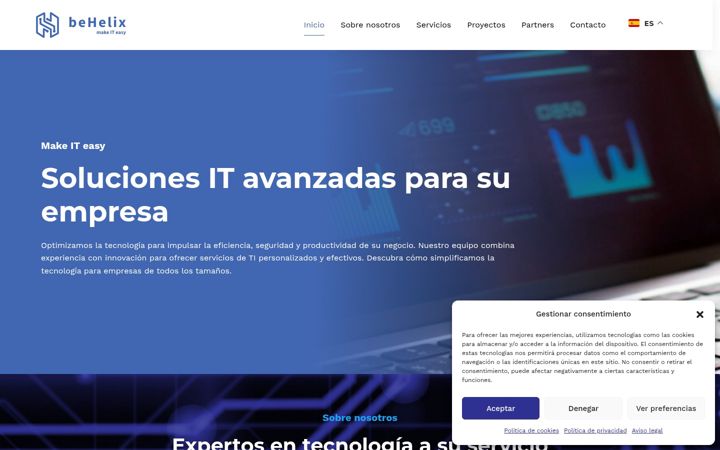Screenshot of behelix.net