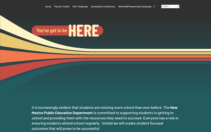 Screenshot of beherenm.org