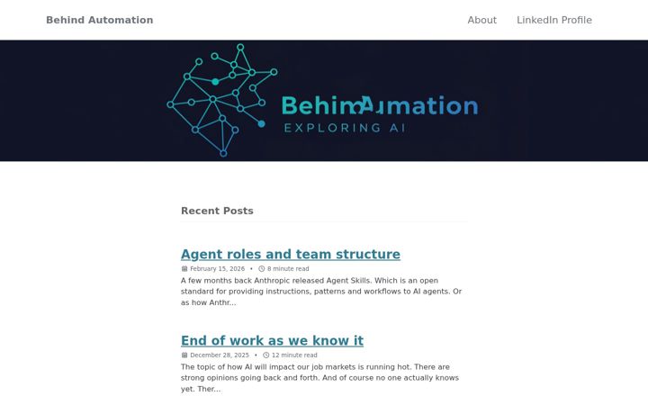 Screenshot of behindautomation.com