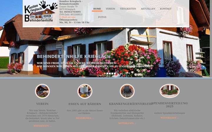 Екранна снимка на behindertenhilfe-krieglach.at