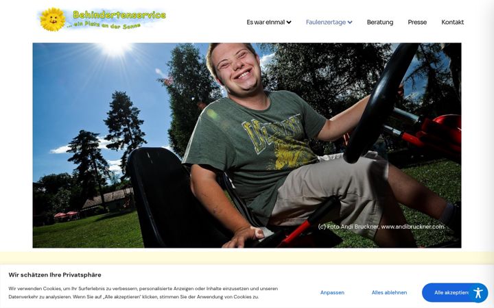 Screenshot of behindertenservice.at